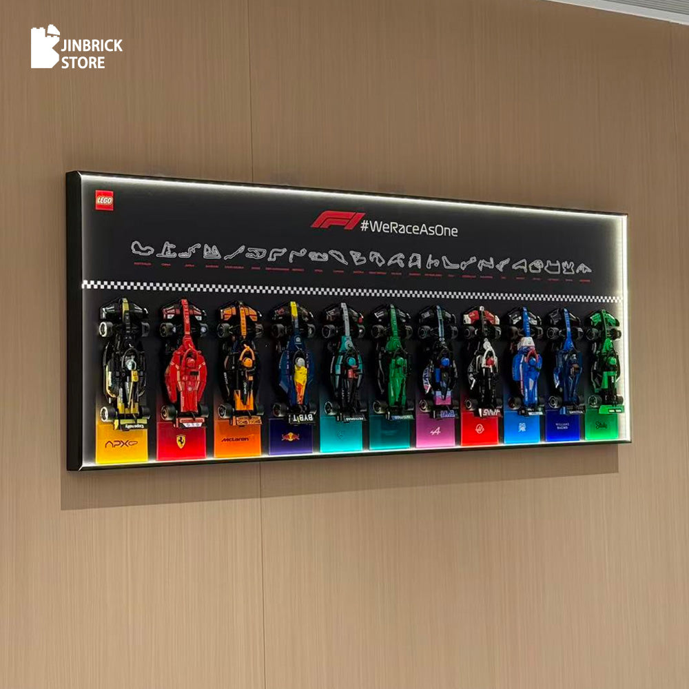 Plus Wall Display Frame For LEGO® Speed Champions F1 11/12 Cars