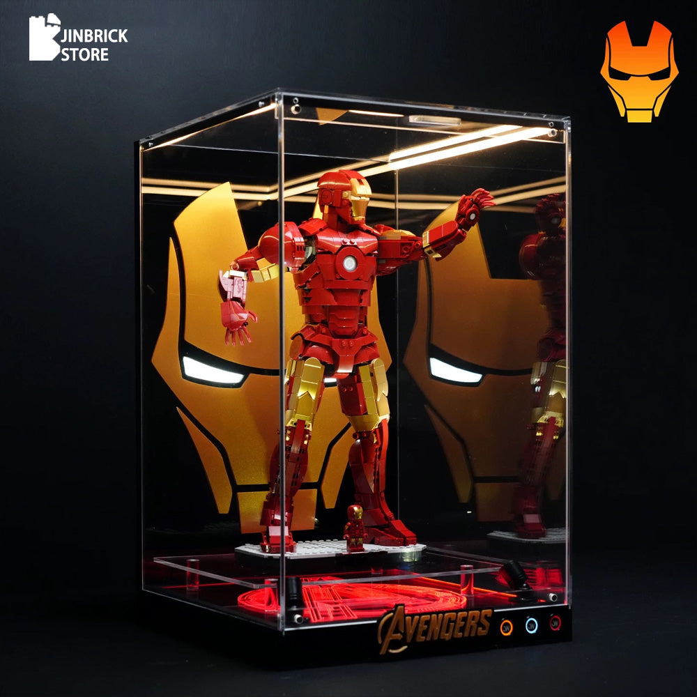 Premium】LED Display Case for Lego 76344 Iron Man Mark 3 Collectors' E