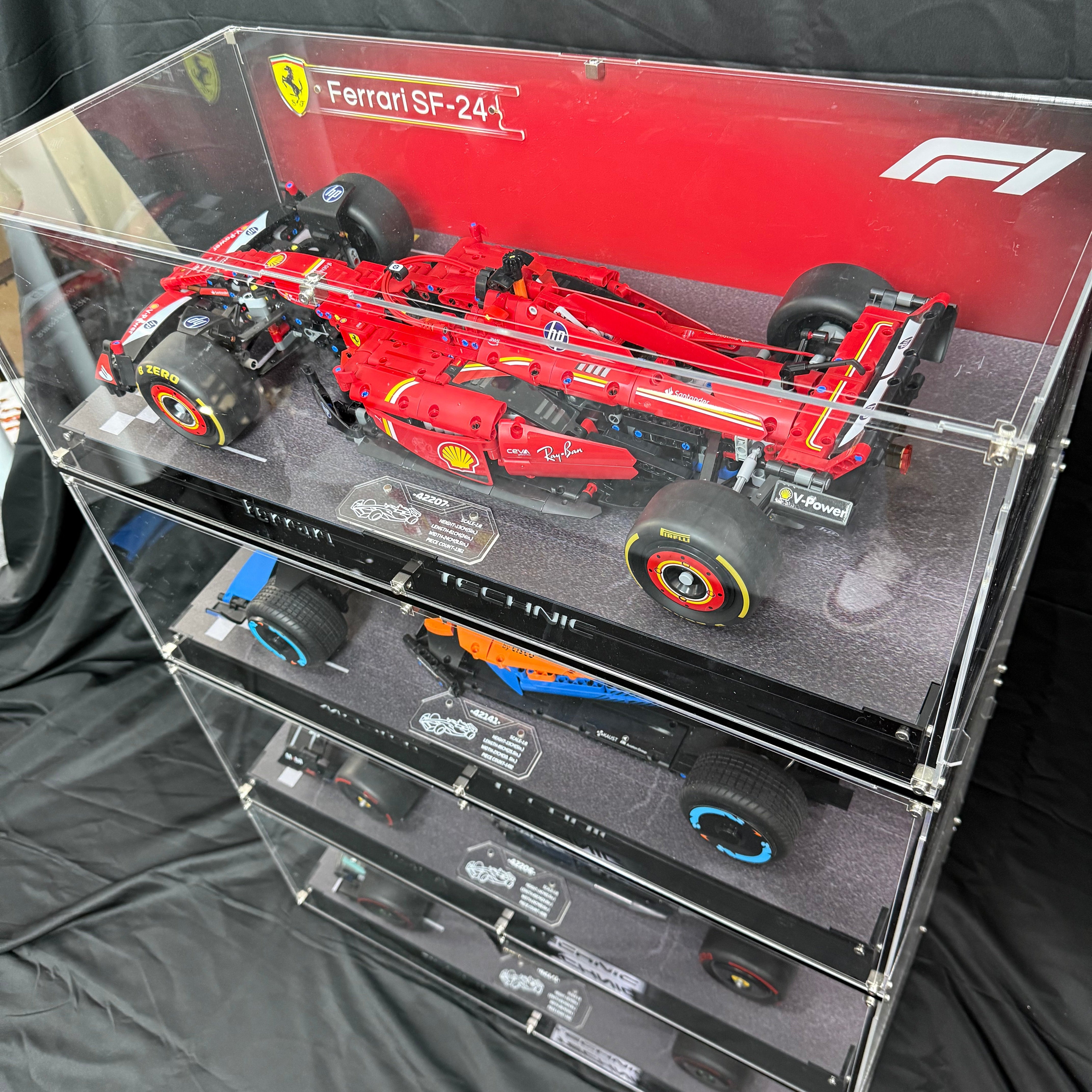 【Premium】Acrylic Display Case for Lego TECHNIC Formula 1™ Mclaren F1 /Ferrari F1 /RedBull F1 /Mercedes F1