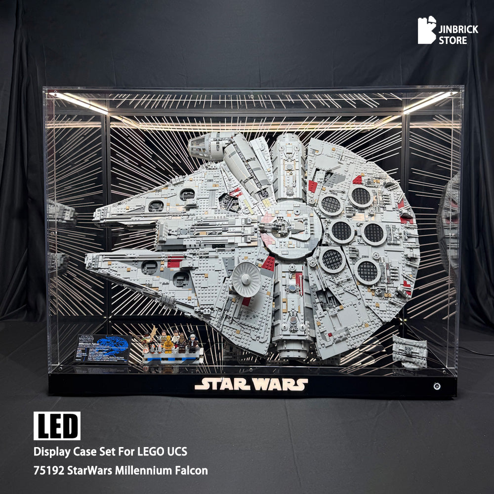 Premium】LED Display Case For UCS LEGO StarWars 75192 Millennium Falco