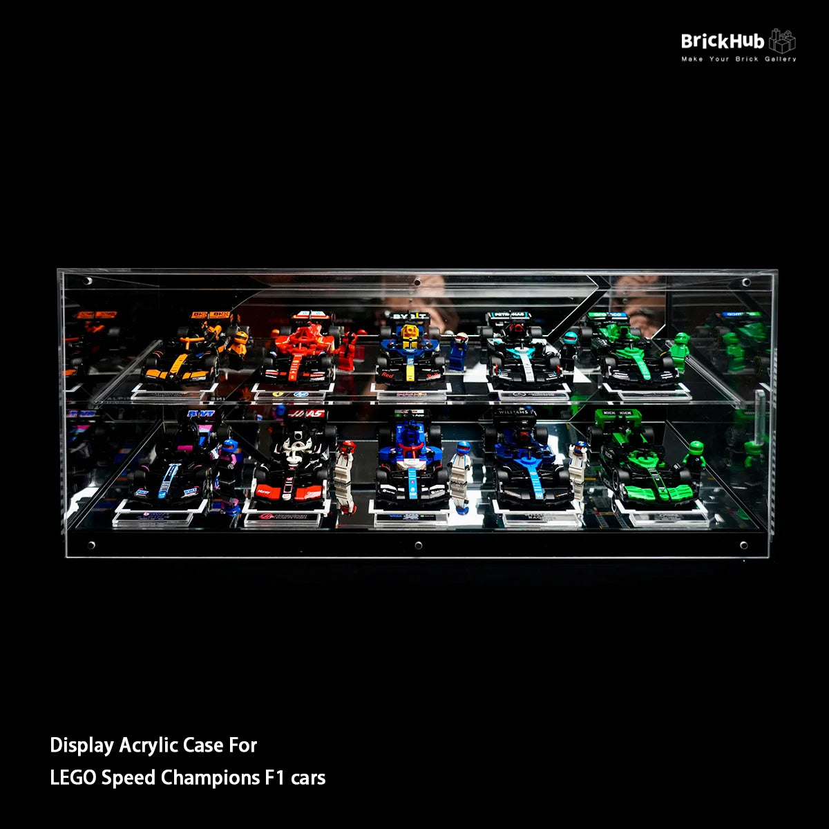 【Premium】Display Acrylic Case For LEGO® Speed Champions F1 cars