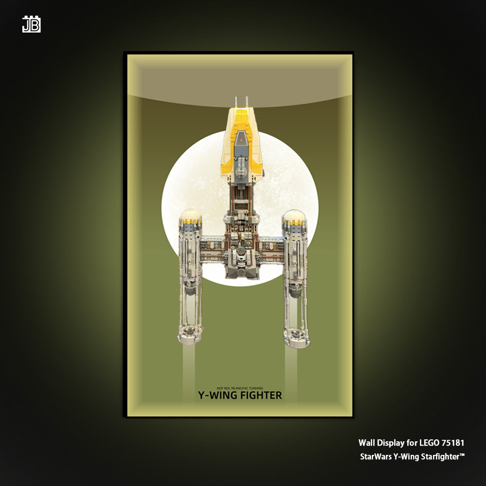 Wall frame for LEGO® Star Wars™ 75181 Y-Wing Starfighter™