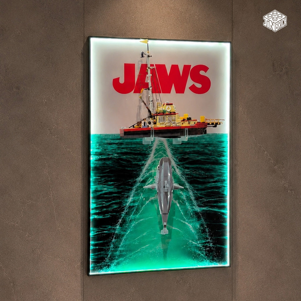 Wall frame for LEGO® Ideas 21350 Jaws