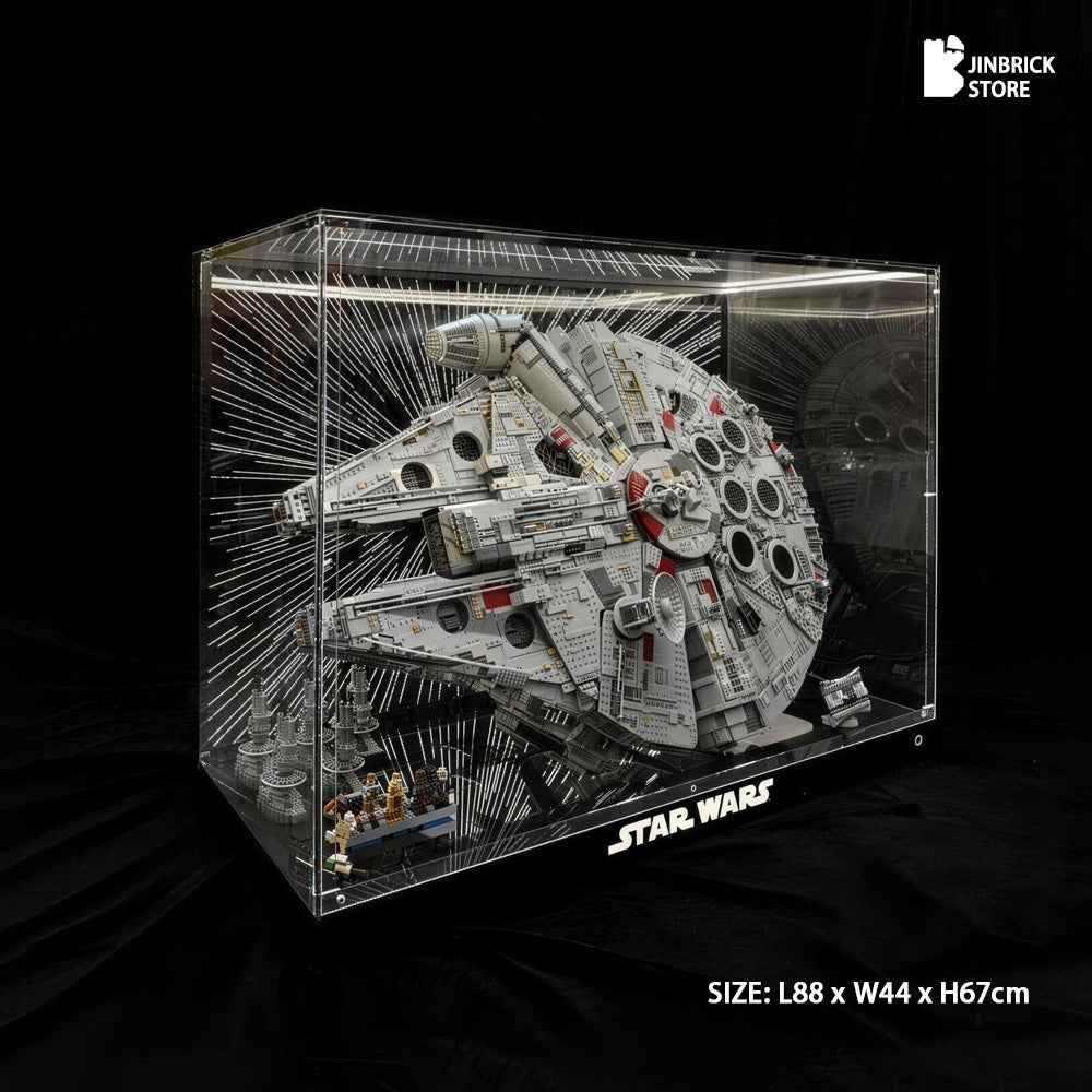 【Premium】LED Display Case For UCS LEGO StarWars 75192 Millennium Falcon