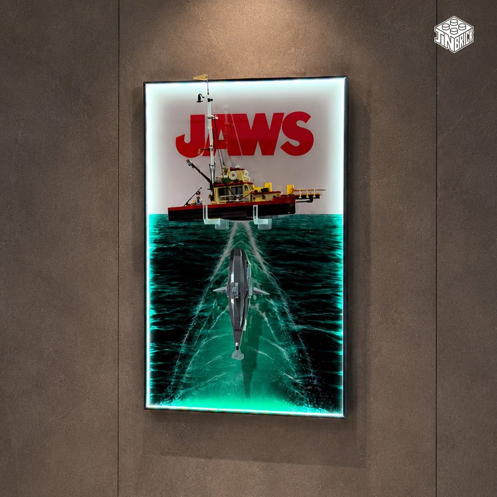 Wall frame for LEGO® Ideas 21350 Jaws
