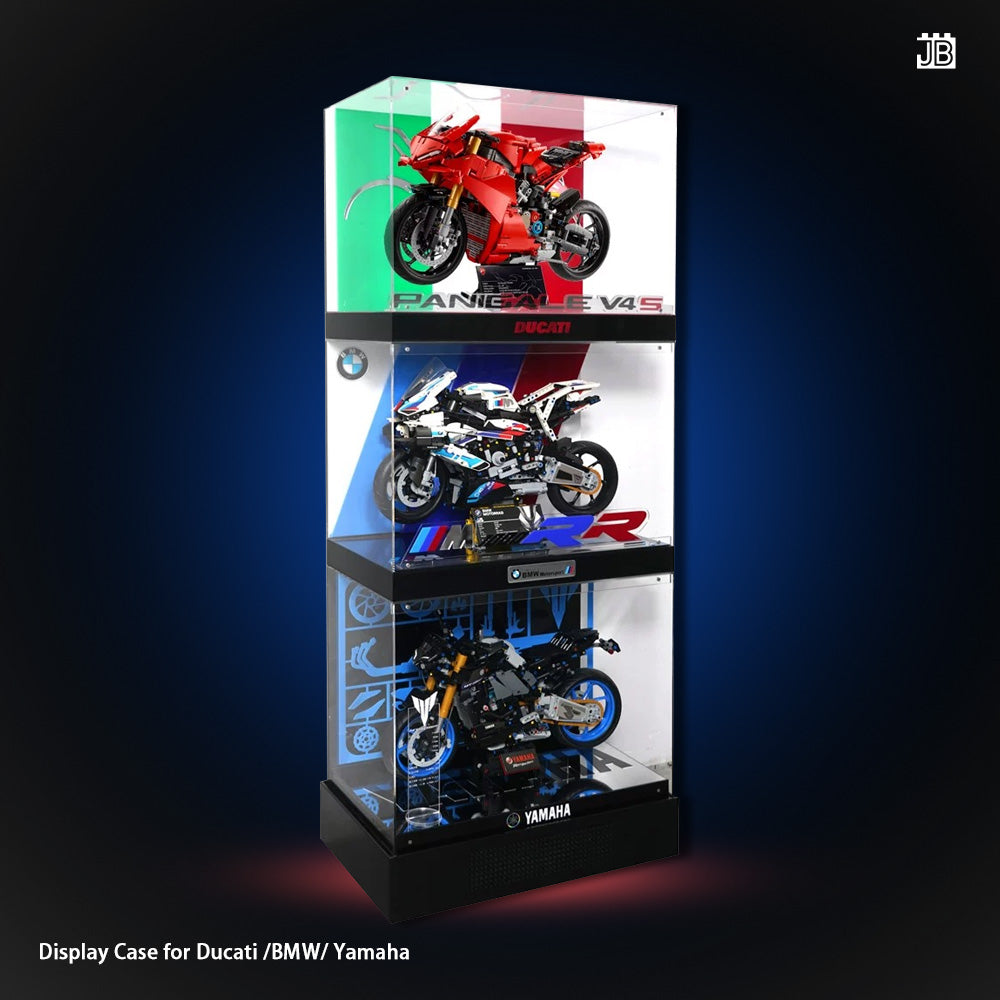 Premium】Display Case For LEGO 42159 Yamaha / 42202 Ducati / 42130 BMW