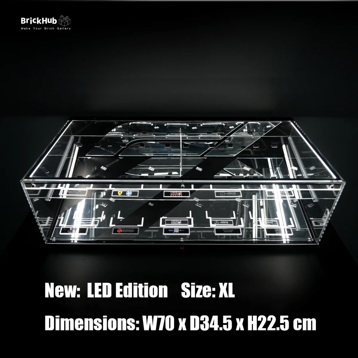 【Premium】Display Acrylic Case For LEGO® Speed Champions F1 cars
