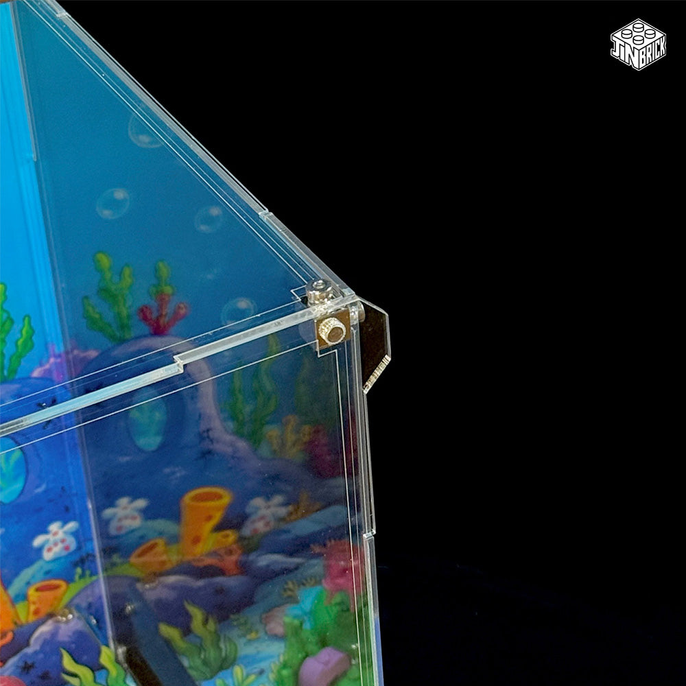 Acrylic Display Case for LEGO Icons 11386 SpongeBob SquarePants: Bikini Bottom