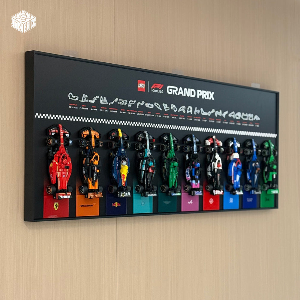 Plus Wall Display Frame For LEGO® Speed Champions F1 11/12 Cars