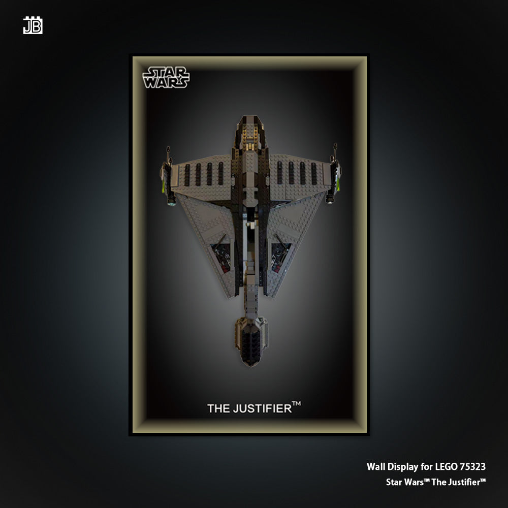 Wall frame for LEGO® 75323 Star Wars™ The Justifier™