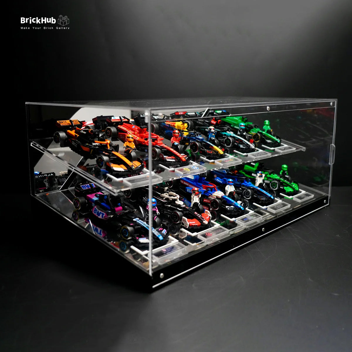 【Premium】Display Acrylic Case For LEGO® Speed Champions F1 cars