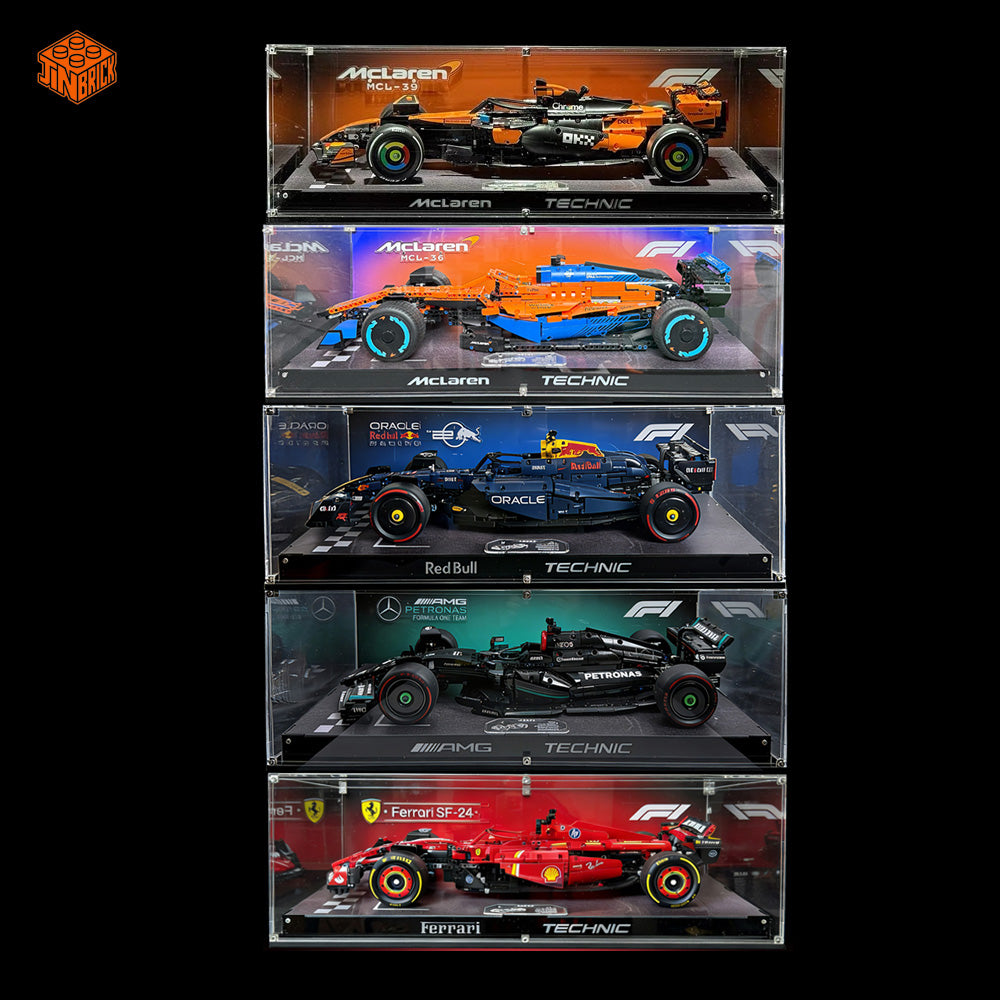 【Premium】Acrylic Display Case for Lego TECHNIC Formula 1™ Mclaren F1 /Ferrari F1 /RedBull F1 /Mercedes F1