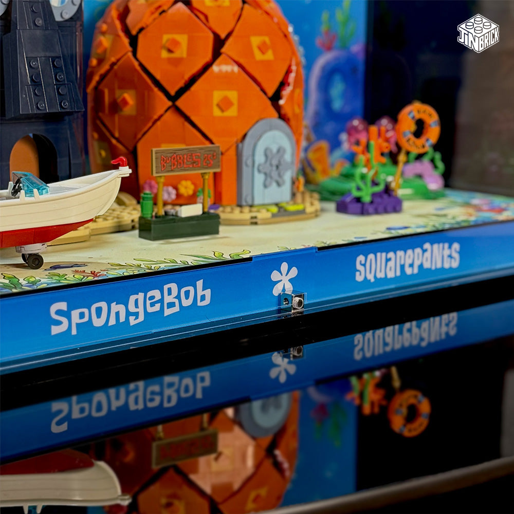 Acrylic Display Case for LEGO Icons 11386 SpongeBob SquarePants: Bikini Bottom
