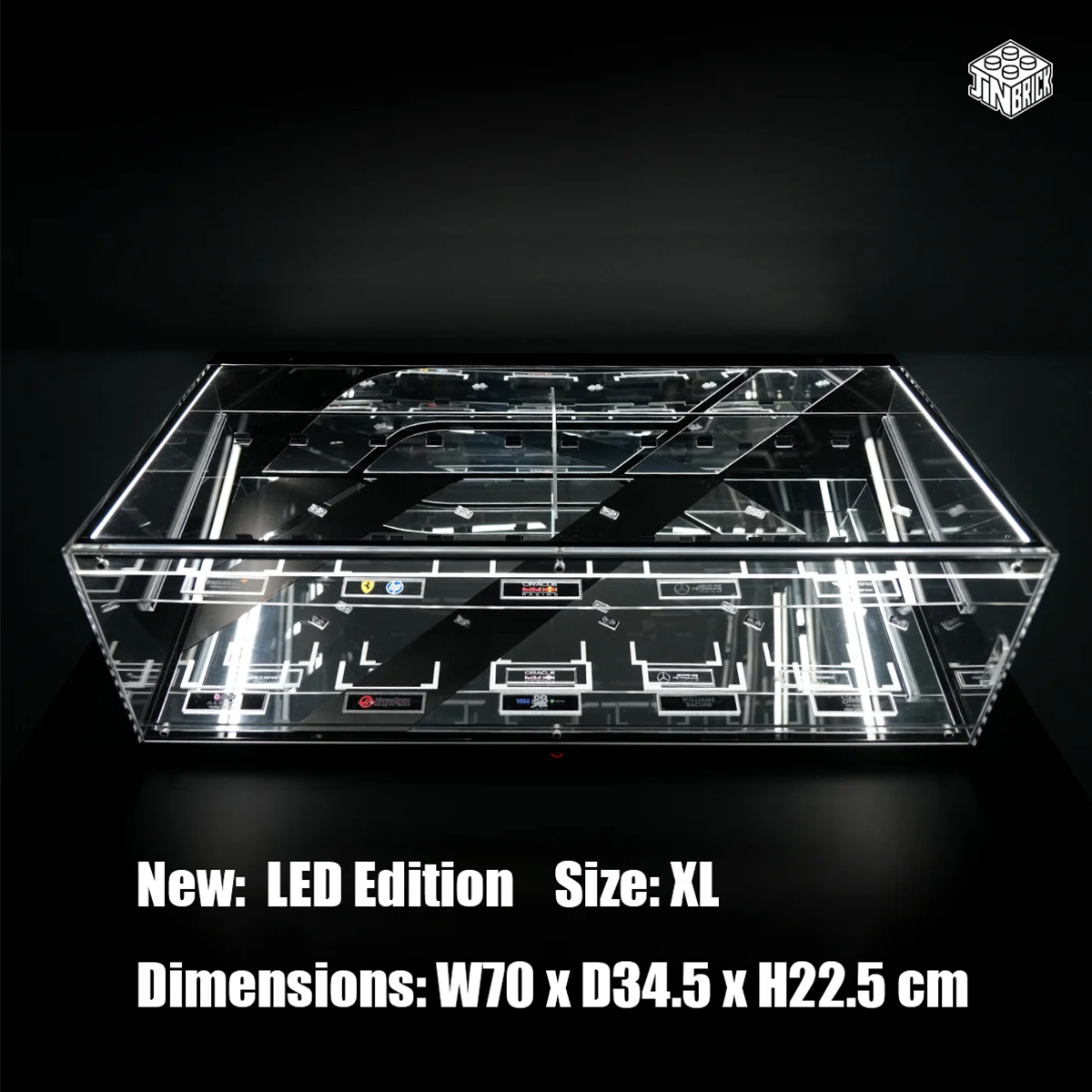 【Premium】Display Acrylic Case For LEGO® Speed Champions 10 F1 cars