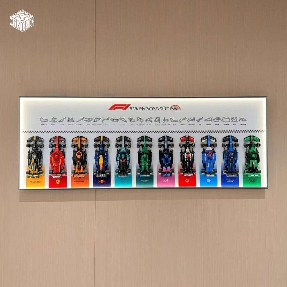 Plus Wall Display Frame For LEGO® Speed Champions F1 11/12 Cars