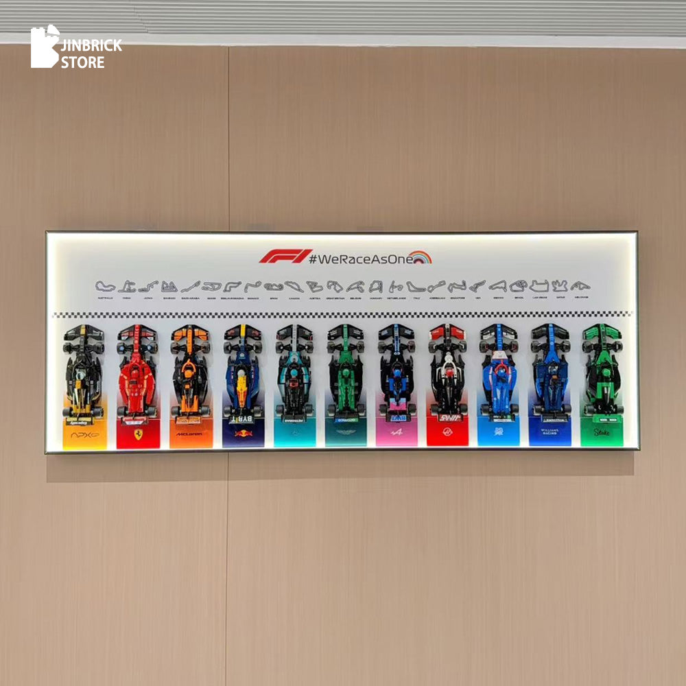 Plus Wall Display Frame For LEGO® Speed Champions F1 11/12 Cars