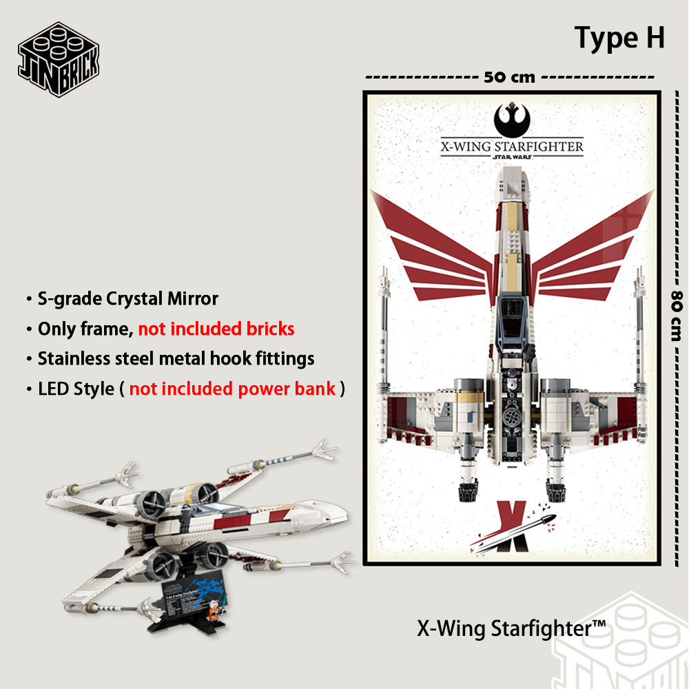 Display Frame For 75355 MATERIAL LEGO® Star Wars™ UCS X-Wing Starfighter™