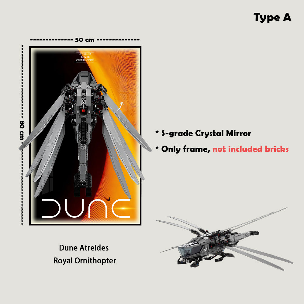 Display Frame for 10327 LEGO® ICONS Dune Atreides Royal Ornithopter