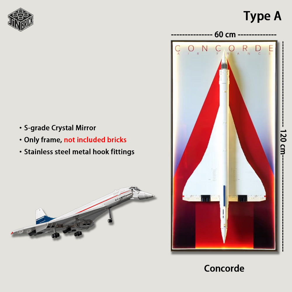 Display Frame for LEGO® Concorde 10318 | Wall Mount