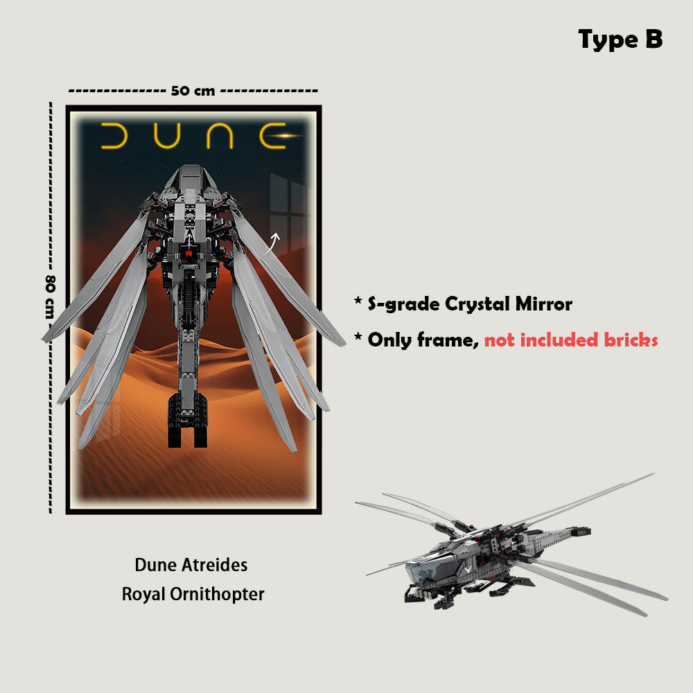 Display Frame for 10327 LEGO® ICONS Dune Atreides Royal Ornithopter