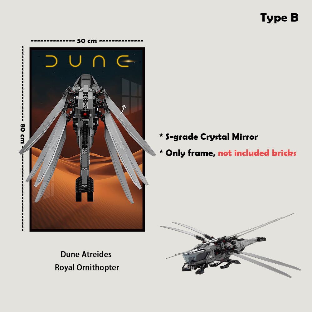 Display Frame for 10327 LEGO® ICONS Dune Atreides Royal Ornithopter
