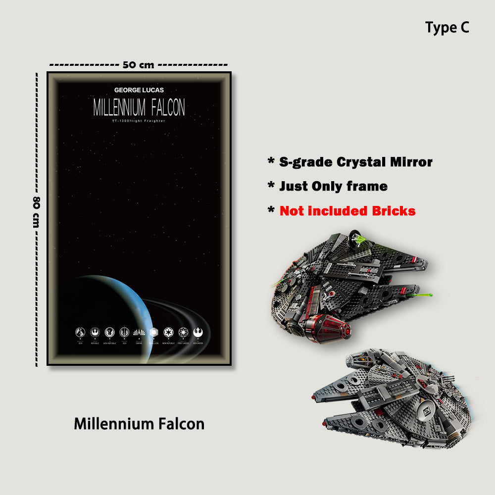 Display Frame For LEGO® Star Wars™ Millennium Falcon™ 75389/75257/75105