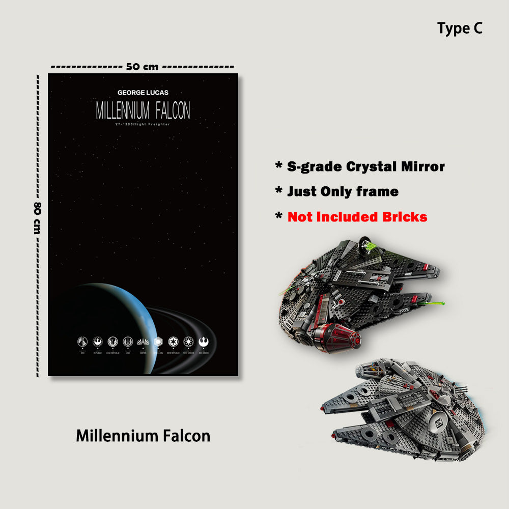 Display Frame For LEGO® Star Wars™ Millennium Falcon™ 75389/75257/75105