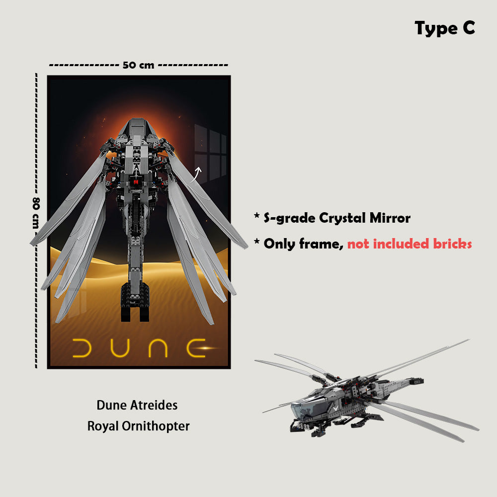 Display Frame for 10327 LEGO® ICONS Dune Atreides Royal Ornithopter