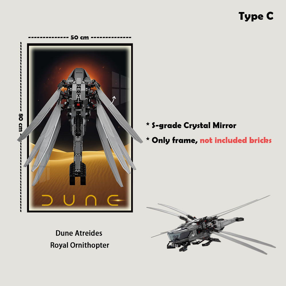 Display Frame for 10327 LEGO® ICONS Dune Atreides Royal Ornithopter