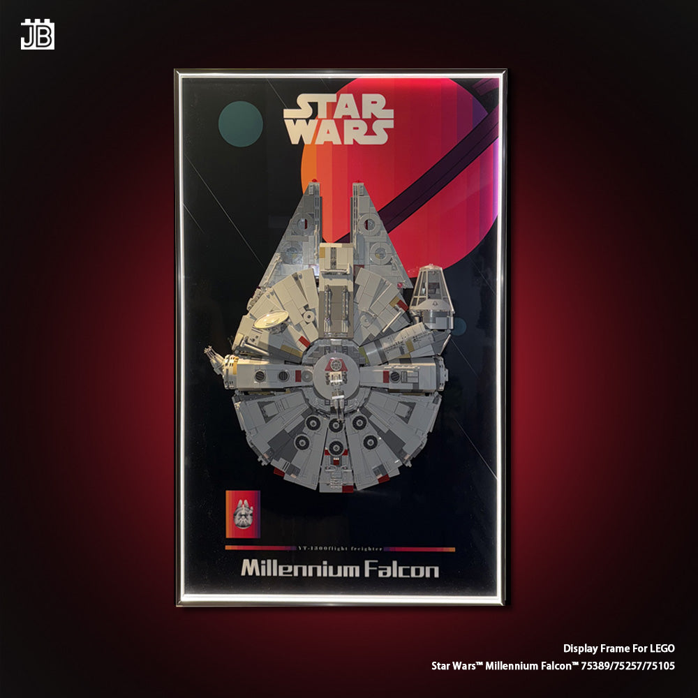 Display Frame For LEGO® Star Wars™ Millennium Falcon™ 75389/75257/75105