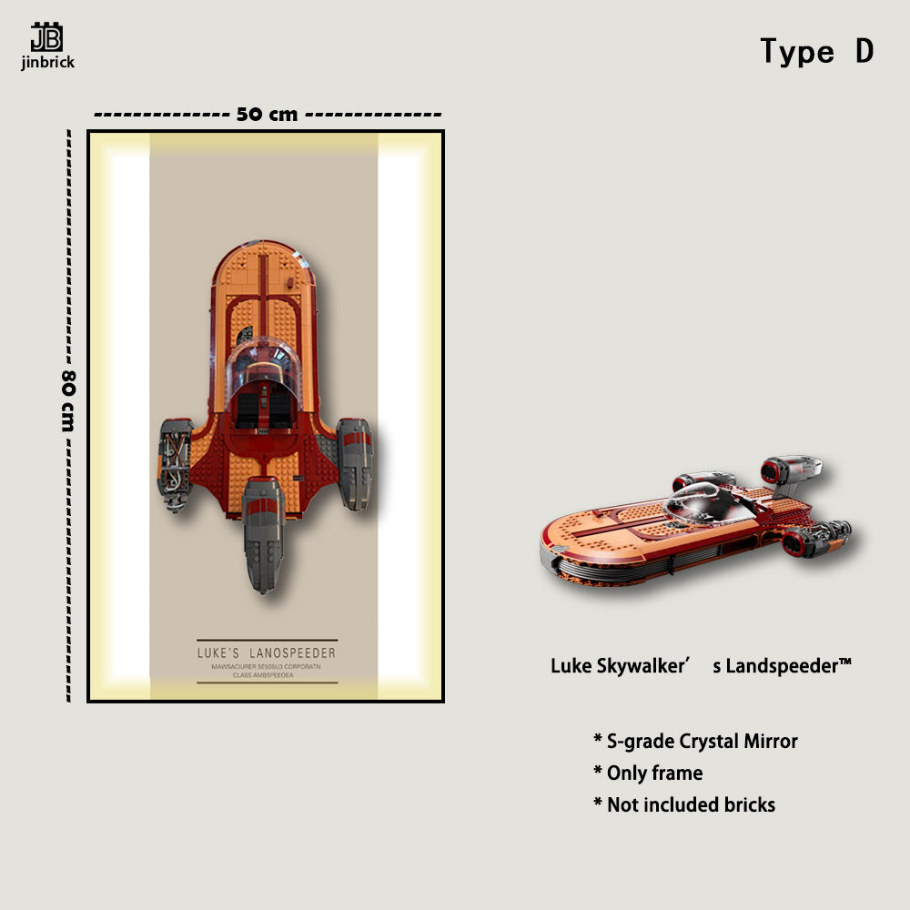 Display Wall frame For LEGO® 75341 Star Wars™ Luke Skywalker’s Landspeeder™
