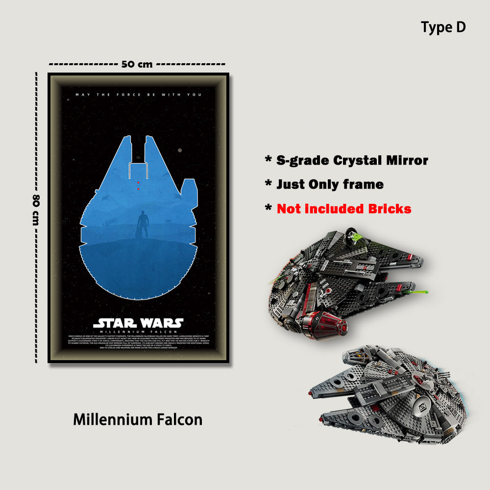 Display Frame For LEGO® Star Wars™ Millennium Falcon™ 75389/75257/75105