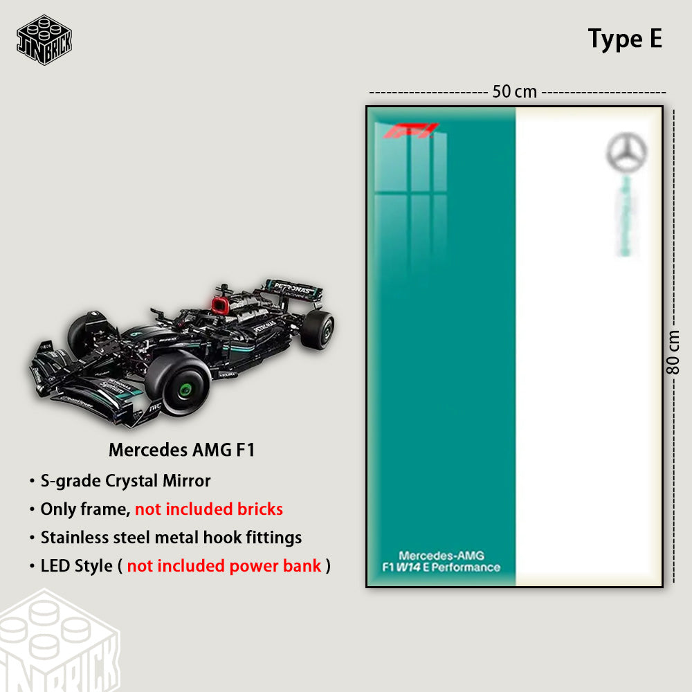 Display Frame for LEGO® Technic 42171 Mercedes-AMG F1 W14 E