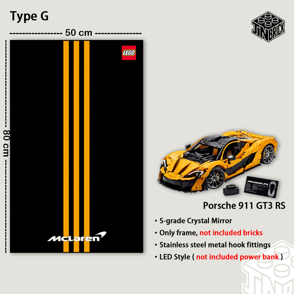 Display Wall Frame for LEGO® Technic 42172 McLaren P1