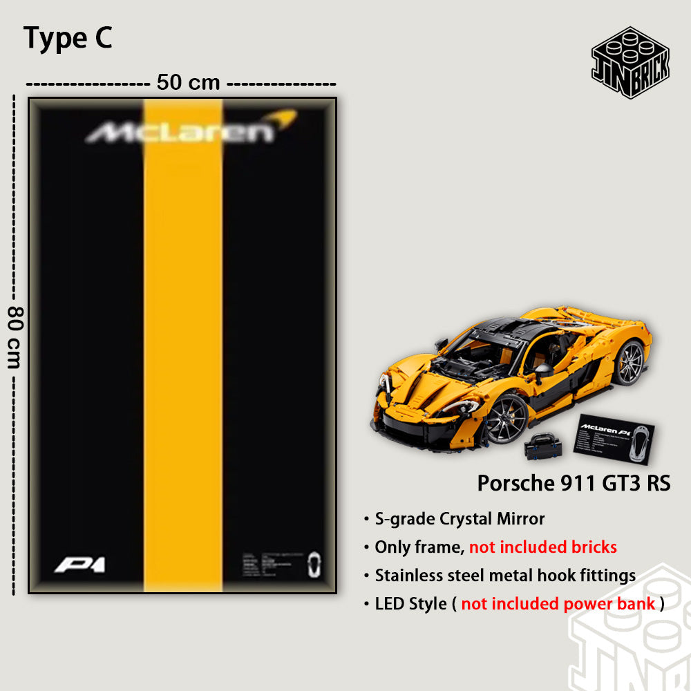 Display Wall Frame for LEGO® Technic 42172 McLaren P1