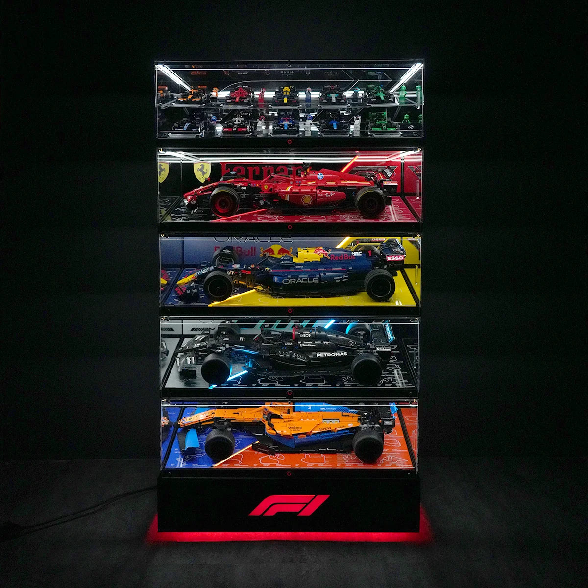 【Premium】Display Acrylic Case For LEGO® Speed Champions F1 cars