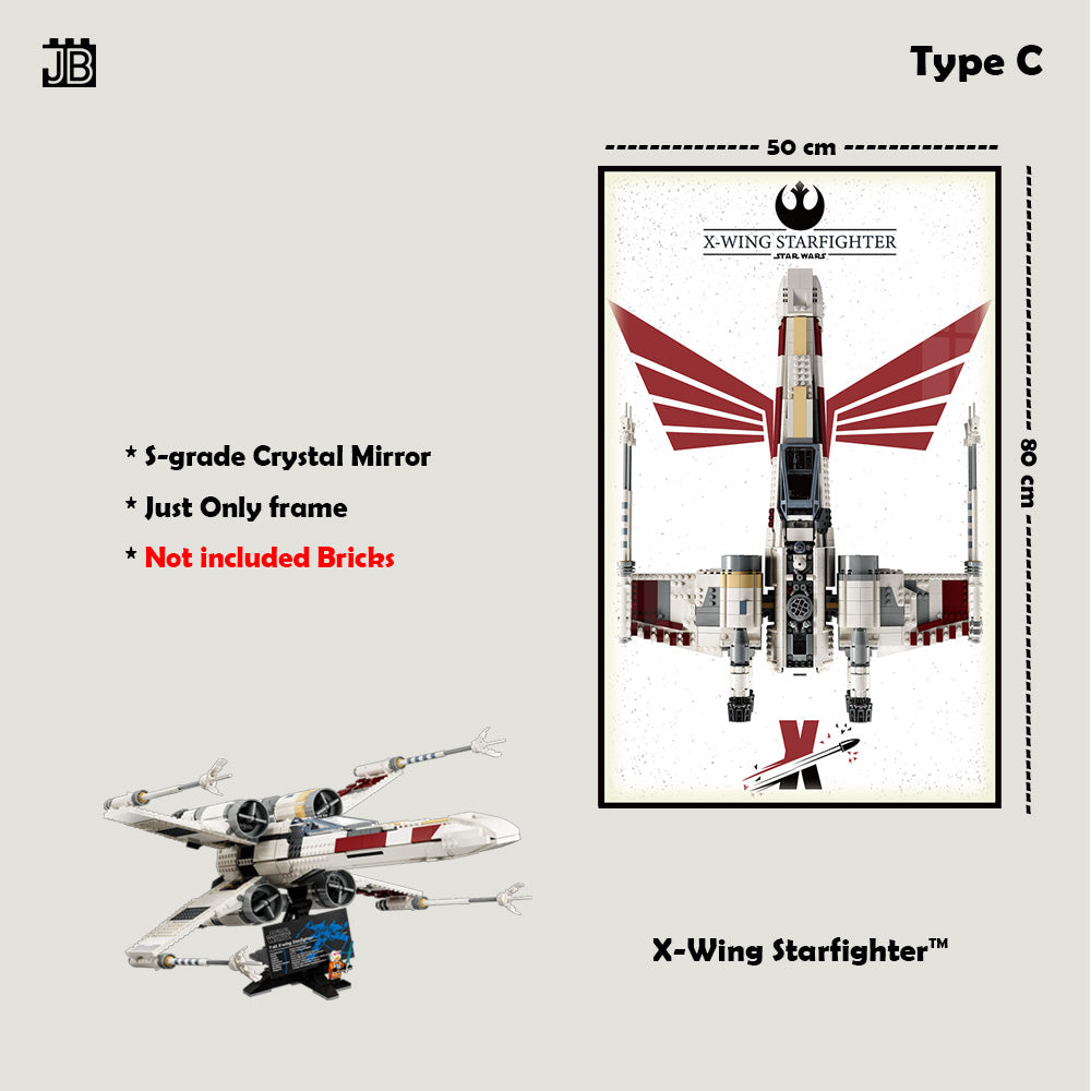 Display Frame For 75355 MATERIAL LEGO® Star Wars™ UCS X-Wing Starfighter™