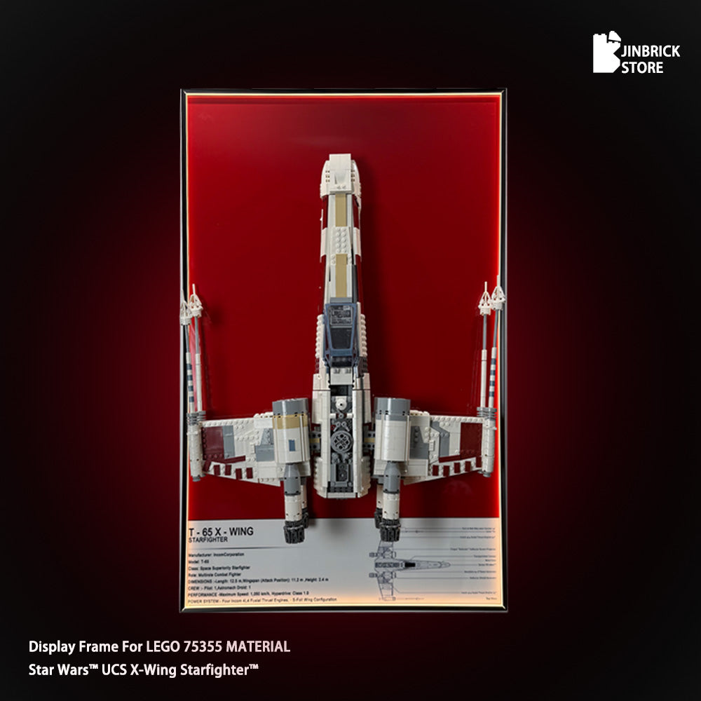 Display Frame For 75355 MATERIAL LEGO® Star Wars™ UCS X-Wing Starfight