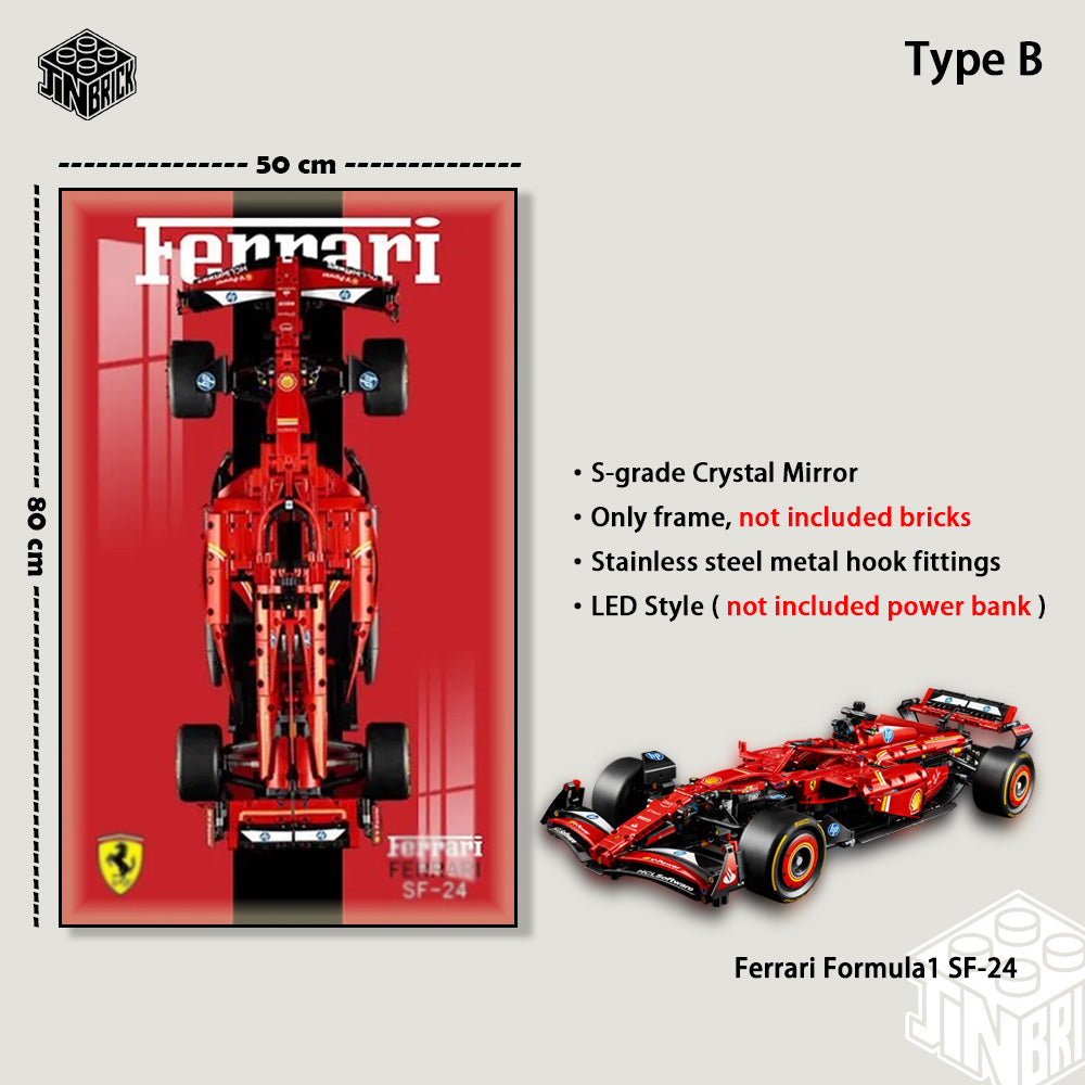 Display Frame for LEGO® F1 Technic 42207 Ferrari SF24