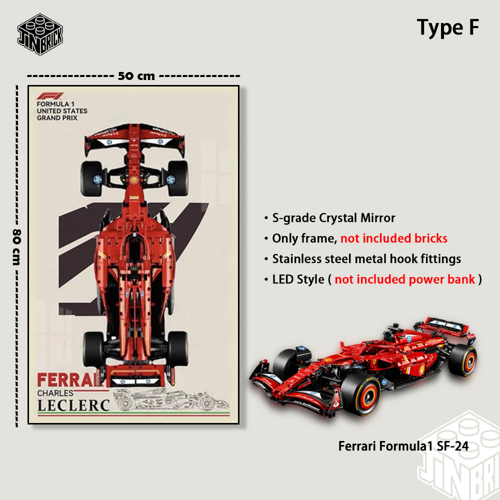 Display Frame for LEGO® F1 Technic 42207 Ferrari SF24