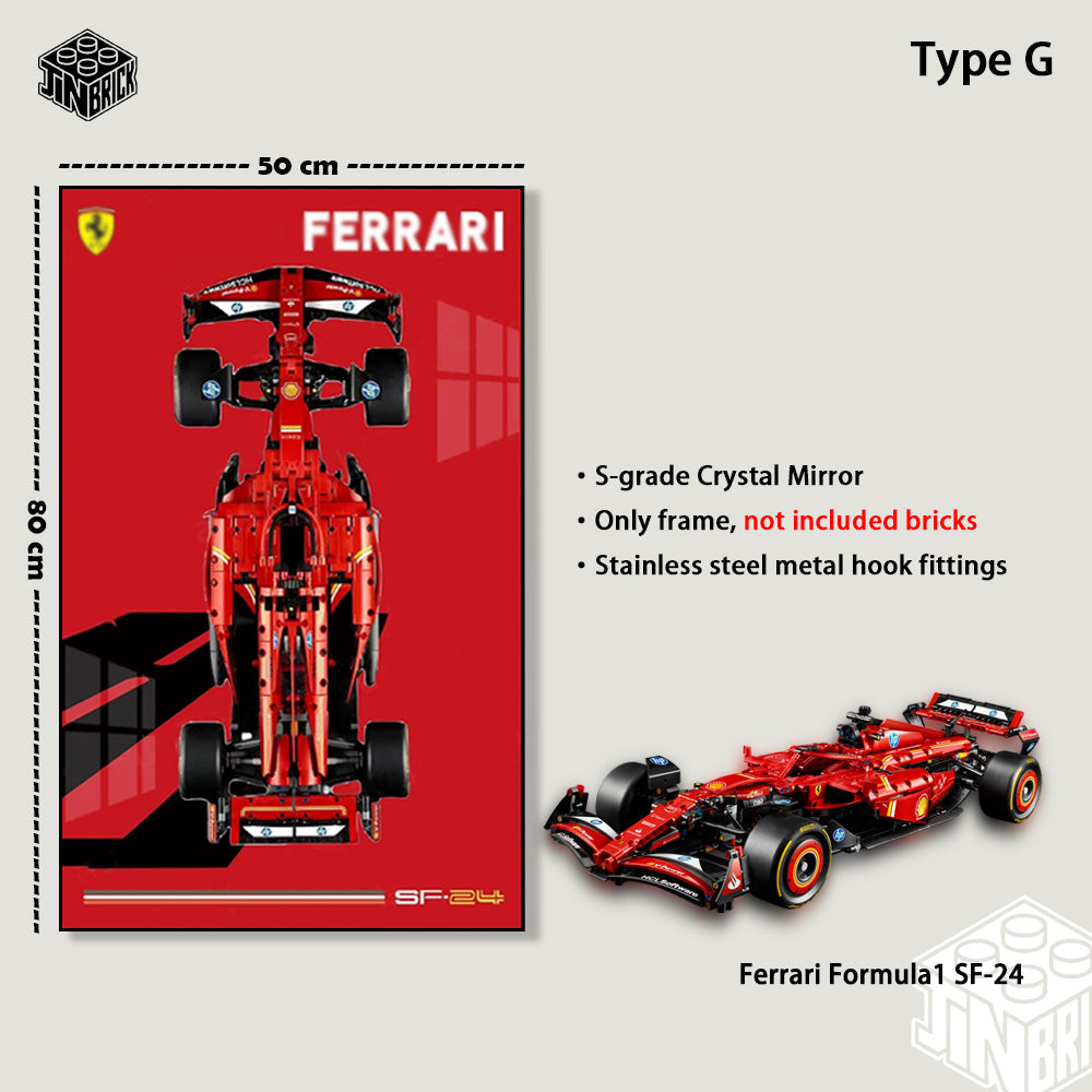 Display Frame for LEGO® F1 Technic 42207 Ferrari SF24
