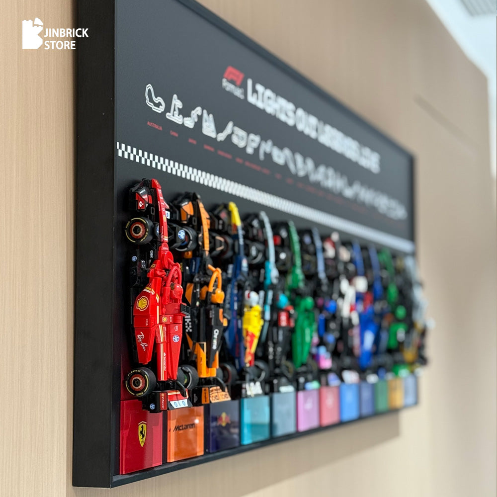 Plus Wall Display Frame For LEGO® Speed Champions F1 11/12 Cars