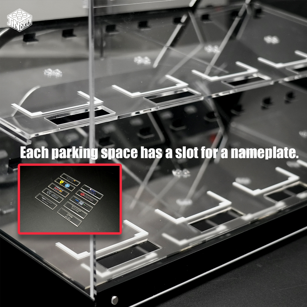 【Premium】Display Case For LEGO 12 Speed Champions F1 Race cars