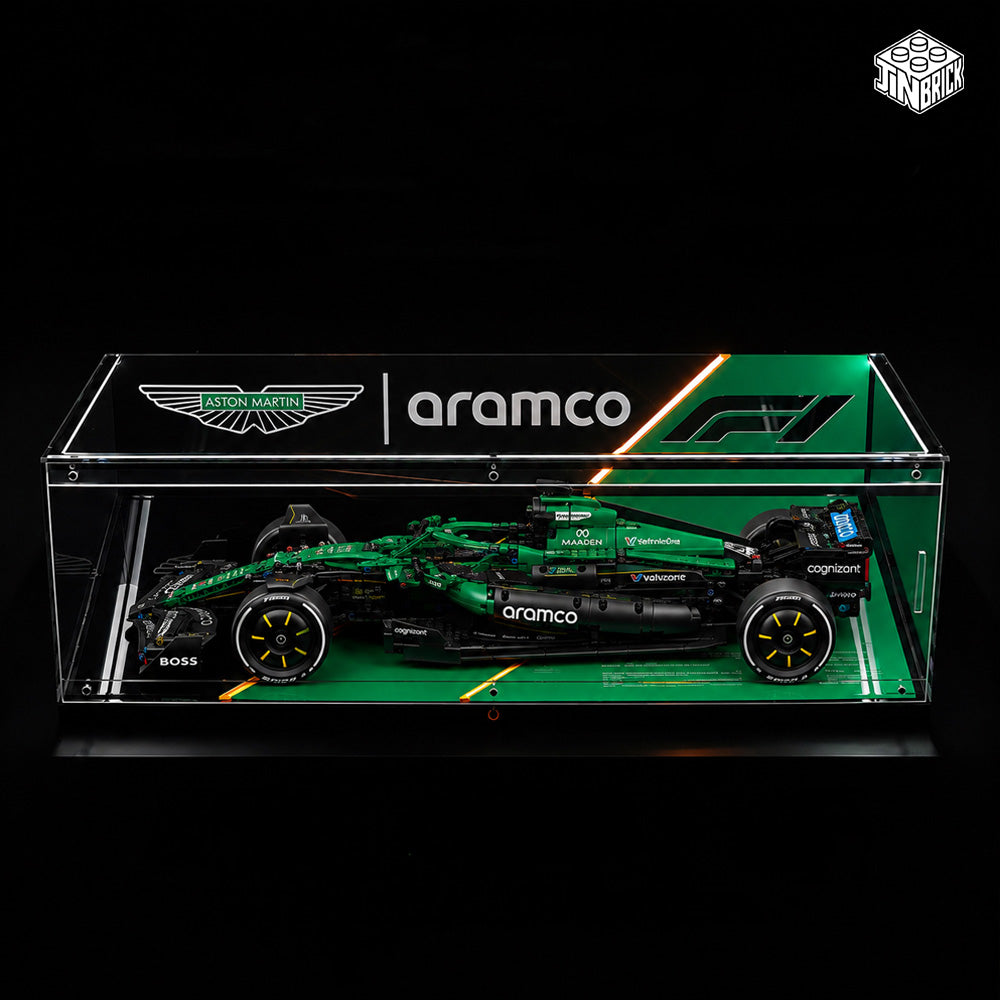 【Premium】LED Display Case For Lego Technic™ 42240 Aston Martin Aramco AMR25 F1® Car