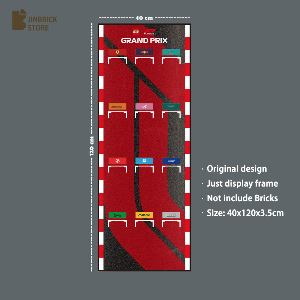 Vertical Wall frame For LEGO® Speed Champions F1 12 Cars