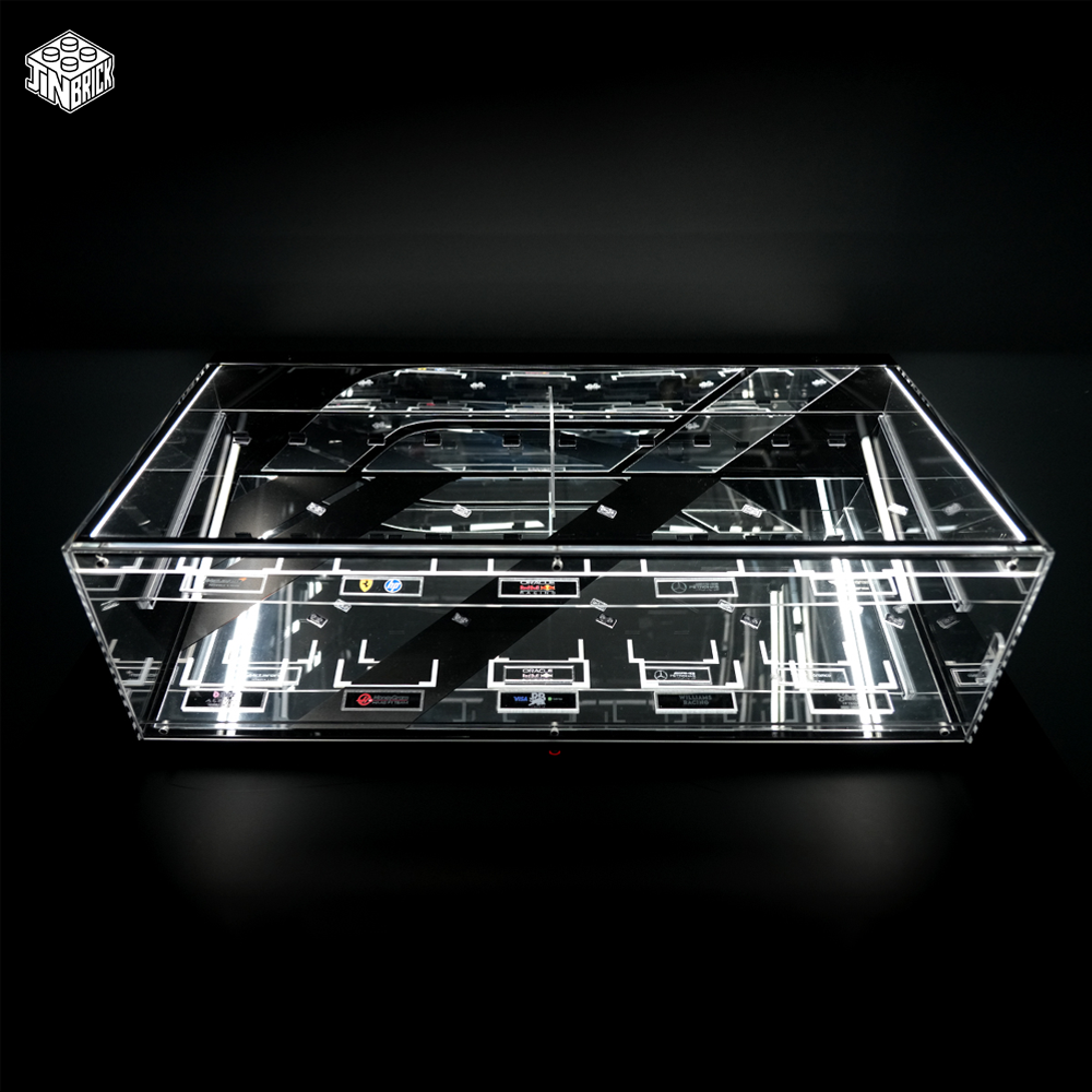 【Premium】Display Case For LEGO 12 Speed Champions F1 Race cars