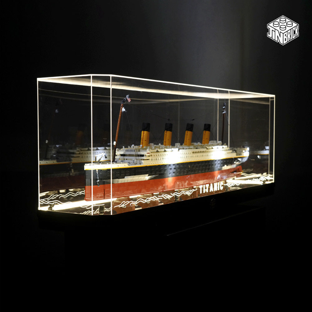 【Premium】LED Display Case for LEGO® 10294 Titanic