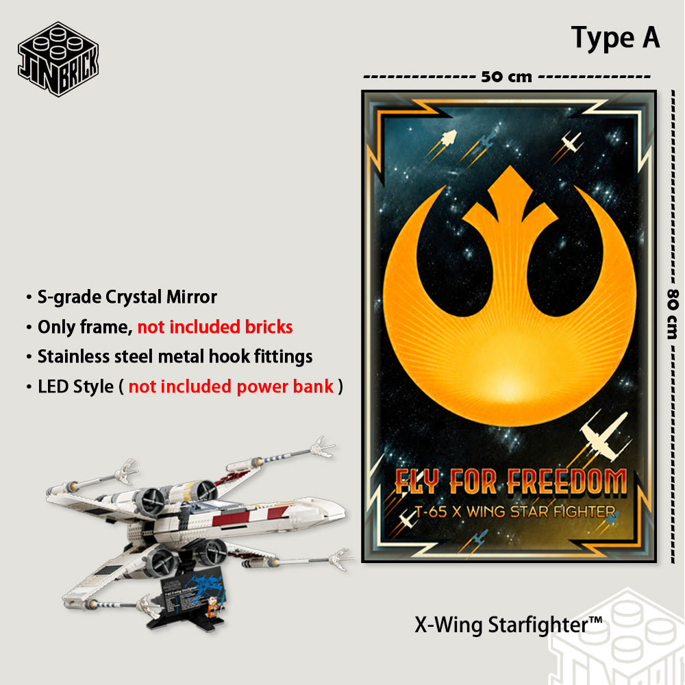 Display Frame For 75355 MATERIAL LEGO® Star Wars™ UCS X-Wing Starfight