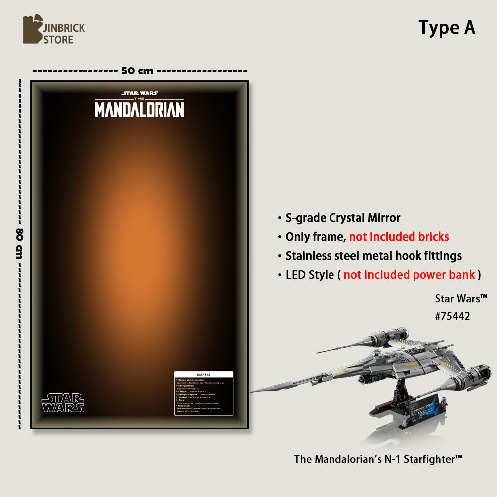 Wallframe For UCS LEGO Star Wars™ 75442 The Mandalorian's N-1 Starfighter™