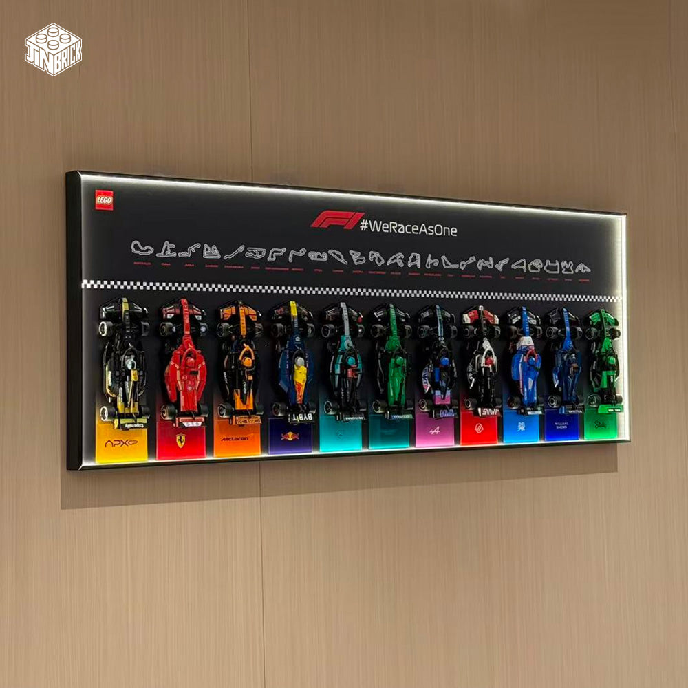 Plus Wall Display Frame For LEGO® Speed Champions F1 11/12 Cars